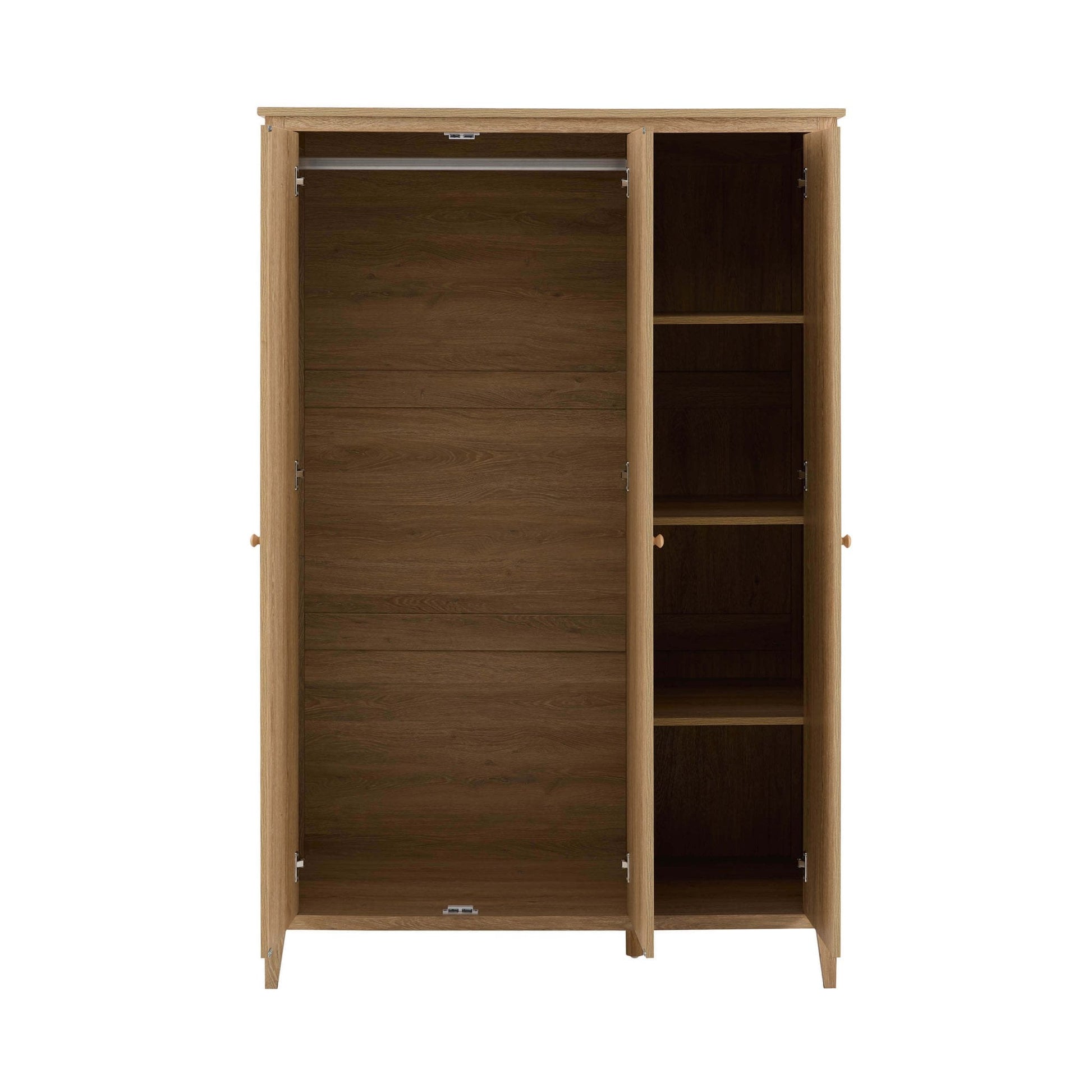 Nell 3 Door Wardrobe - Light Wood - DUSK