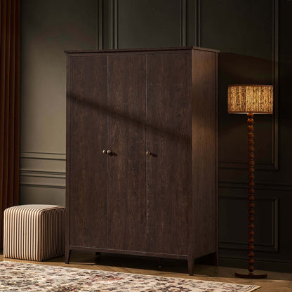 Nell 3 Door Wardrobe - Walnut - DUSK