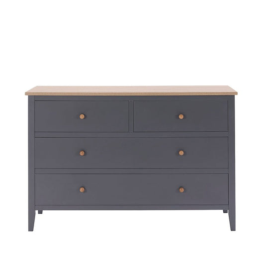 Nell 4 Drawer Chest - Charcoal - DUSK