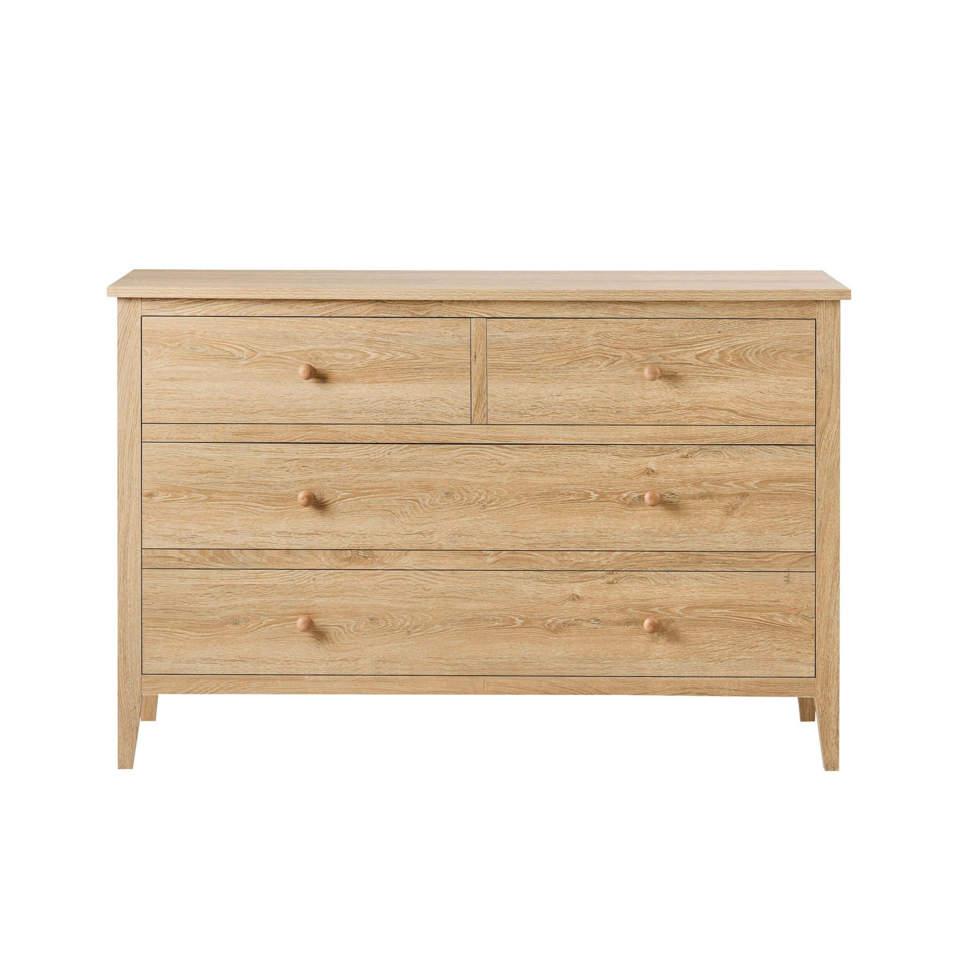 Nell 4 Drawer Chest - Light Wood - DUSK