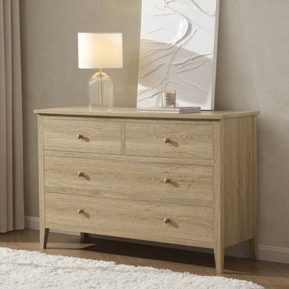Nell 4 Drawer Chest - Light Wood - DUSK