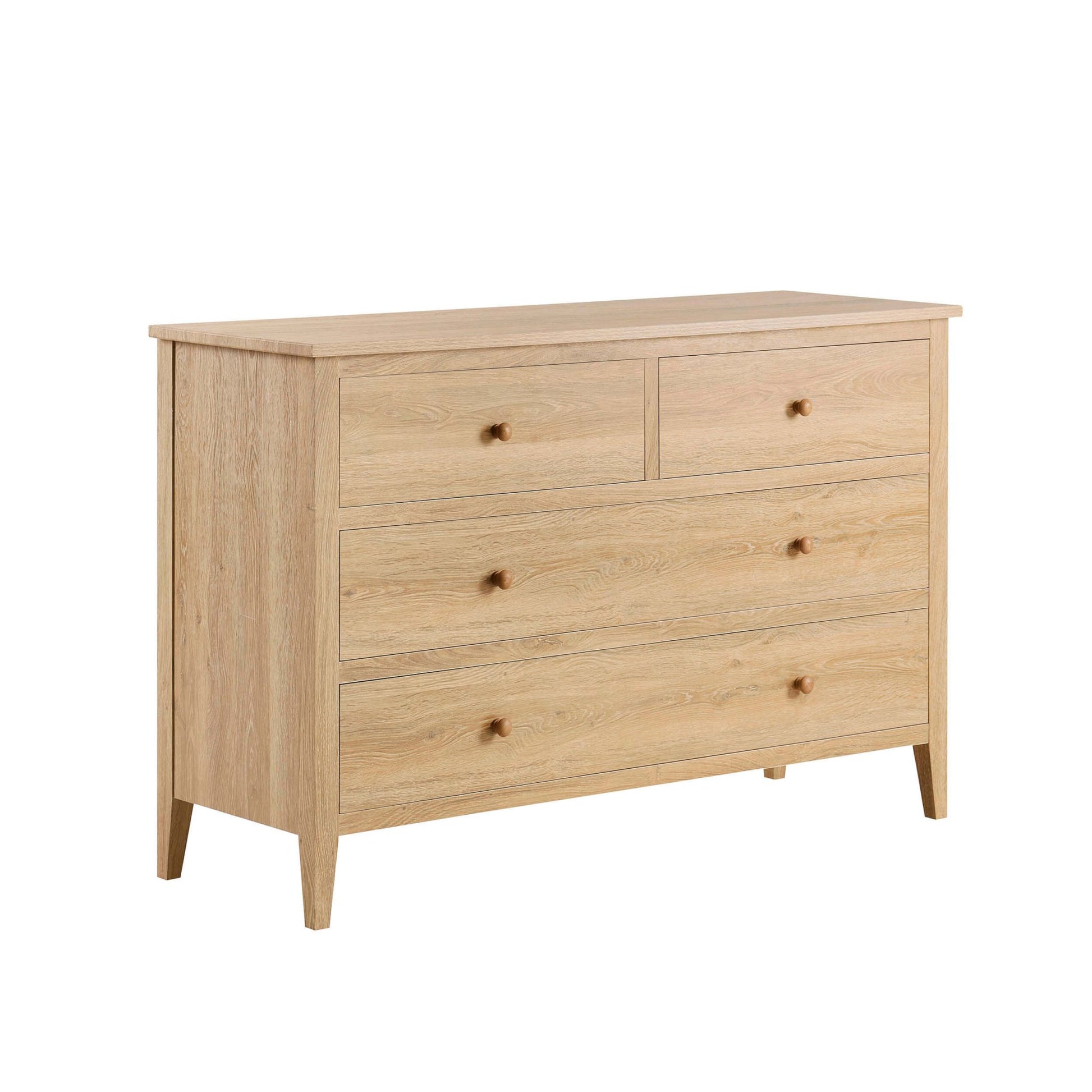Nell 4 Drawer Chest - Light Wood - DUSK
