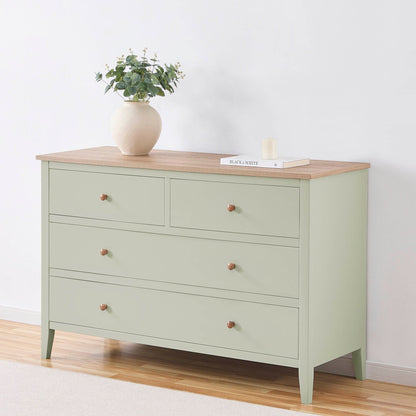 Nell 4 Drawer Chest - Sage Green - DUSK