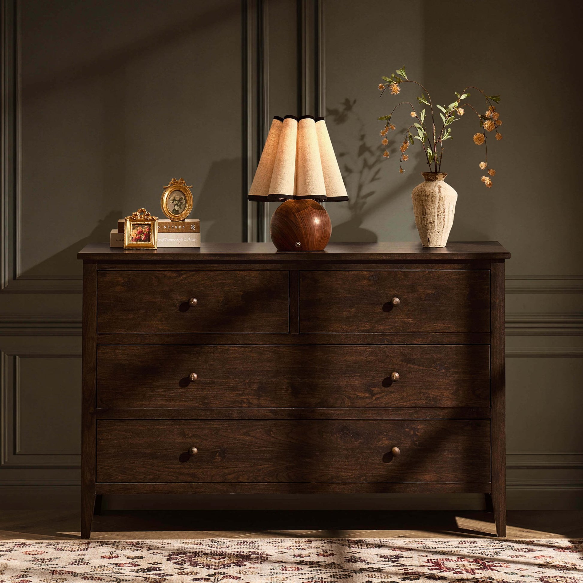 Nell 4 Drawer Chest - Walnut - DUSK
