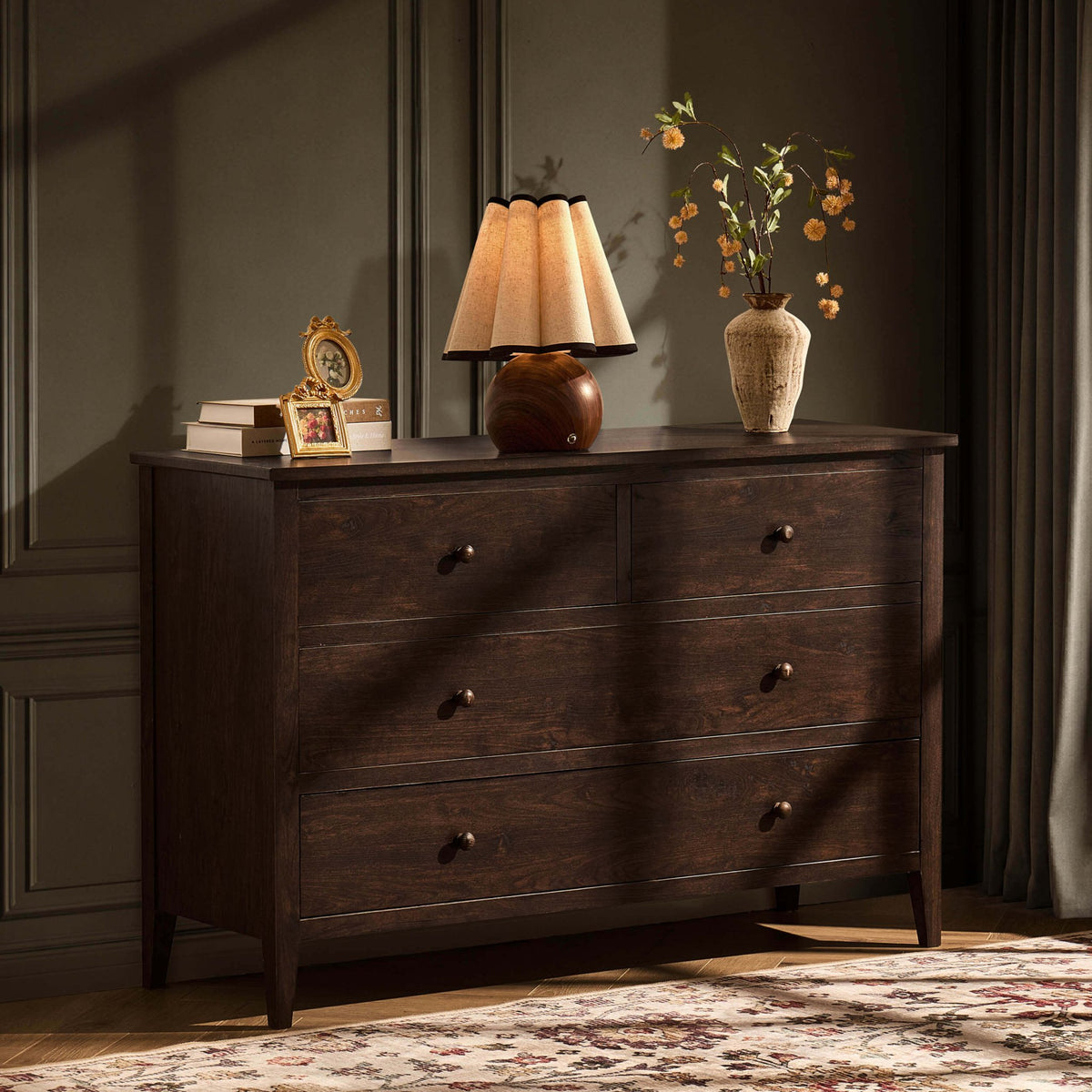 Nell 4 Drawer Chest - Walnut - DUSK