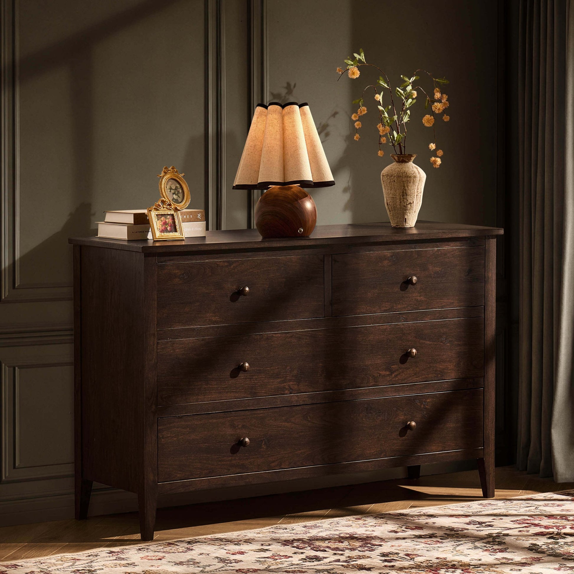 Nell 4 Drawer Chest - Walnut - DUSK