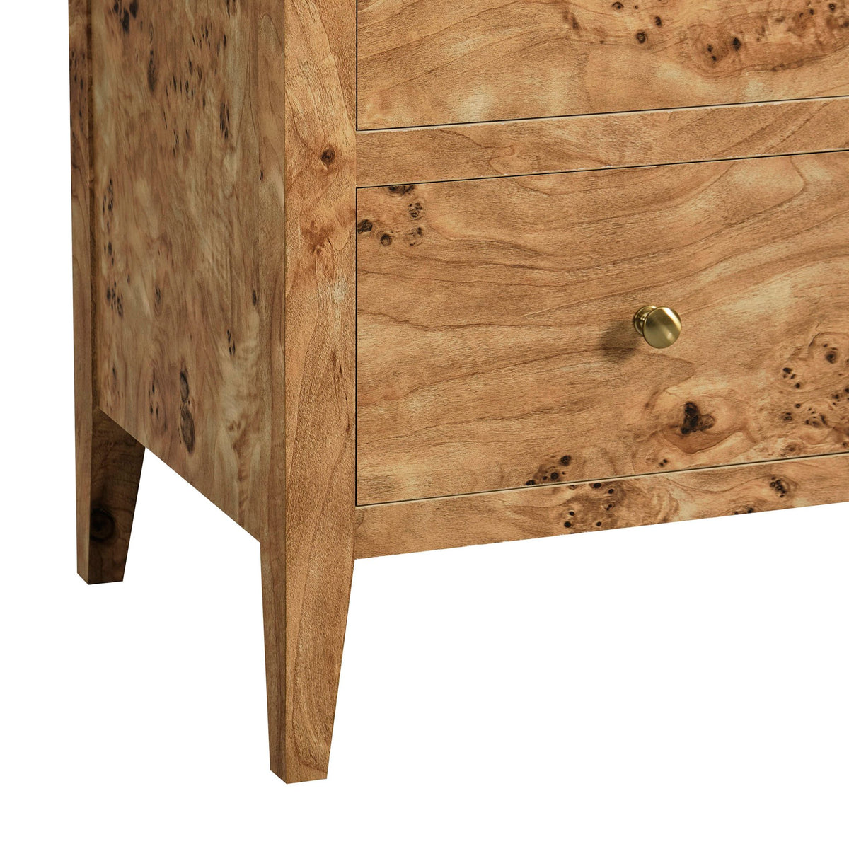 Nell 5 Drawer Chest - Light Burl - DUSK