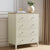 Nell 5 Drawer Chest - Stone - DUSK