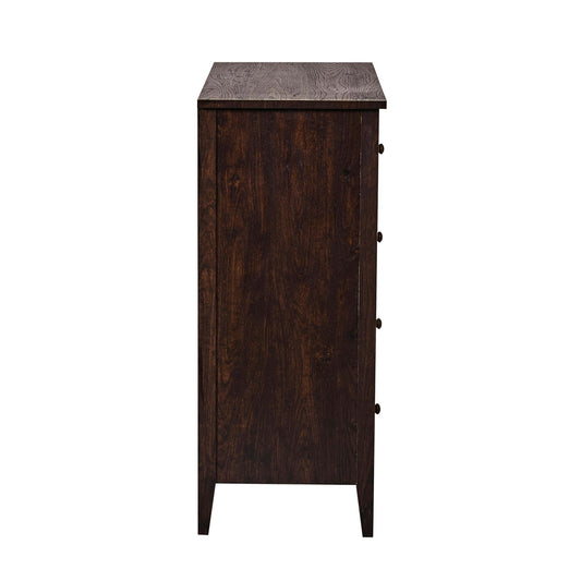 Nell 5 Drawer Chest - Walnut - DUSK