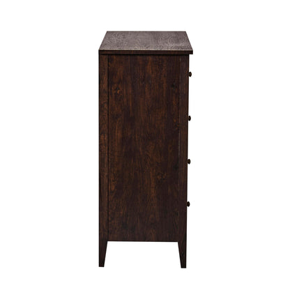 Nell 5 Drawer Chest - Walnut - DUSK