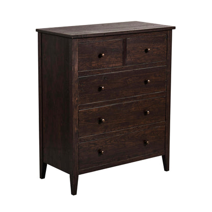Nell 5 Drawer Chest - Walnut - DUSK