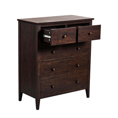 Nell 5 Drawer Chest - Walnut - DUSK