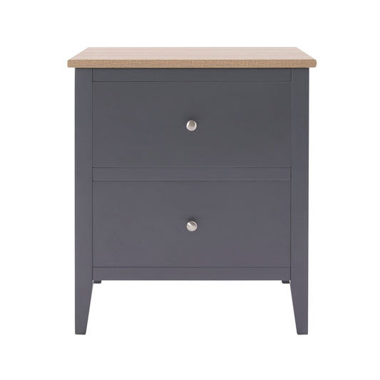 Nell Bedside Table - Charcoal - DUSK