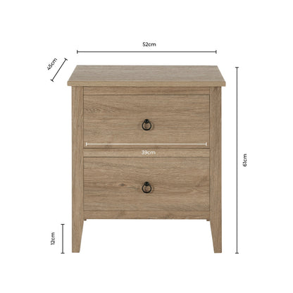 Nell Bedside Table - Sage Green - DUSK