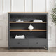 Nell Bookshelf with Drawer - Charcoal - DUSK