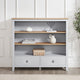 Nell Bookshelf with Drawer - Grey - DUSK