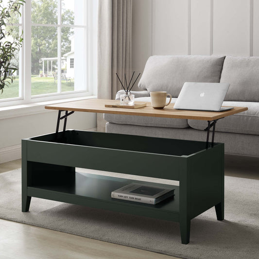 Nell Coffee Table Desk - Forest Green - DUSK