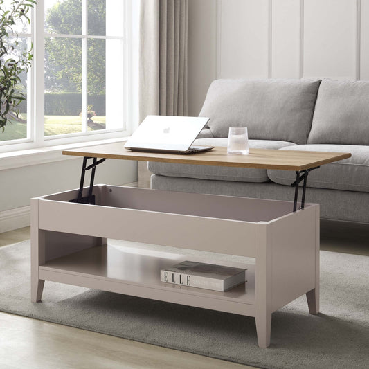 Nell Coffee Table Desk - Pebble - DUSK