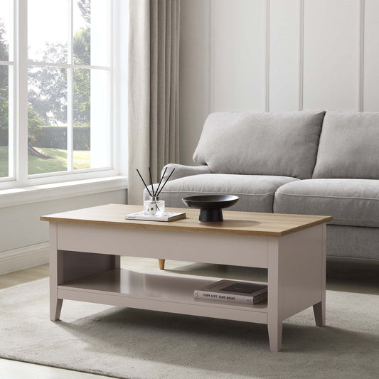 Nell Coffee Table Desk - Pebble - DUSK