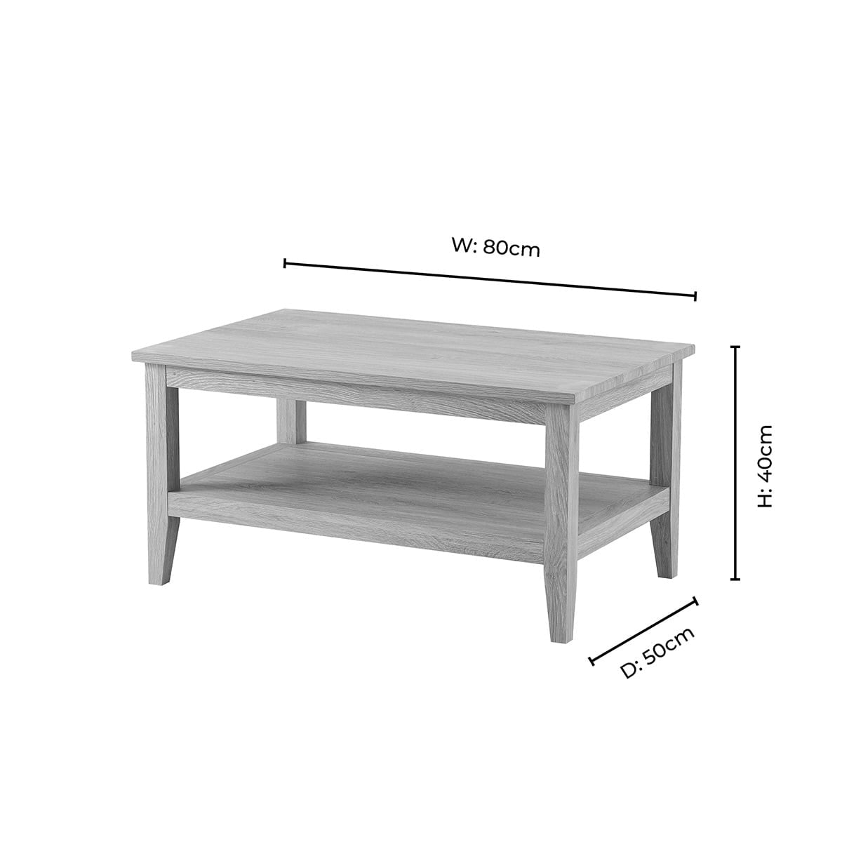 Nell Coffee Table - Light Wood - DUSK