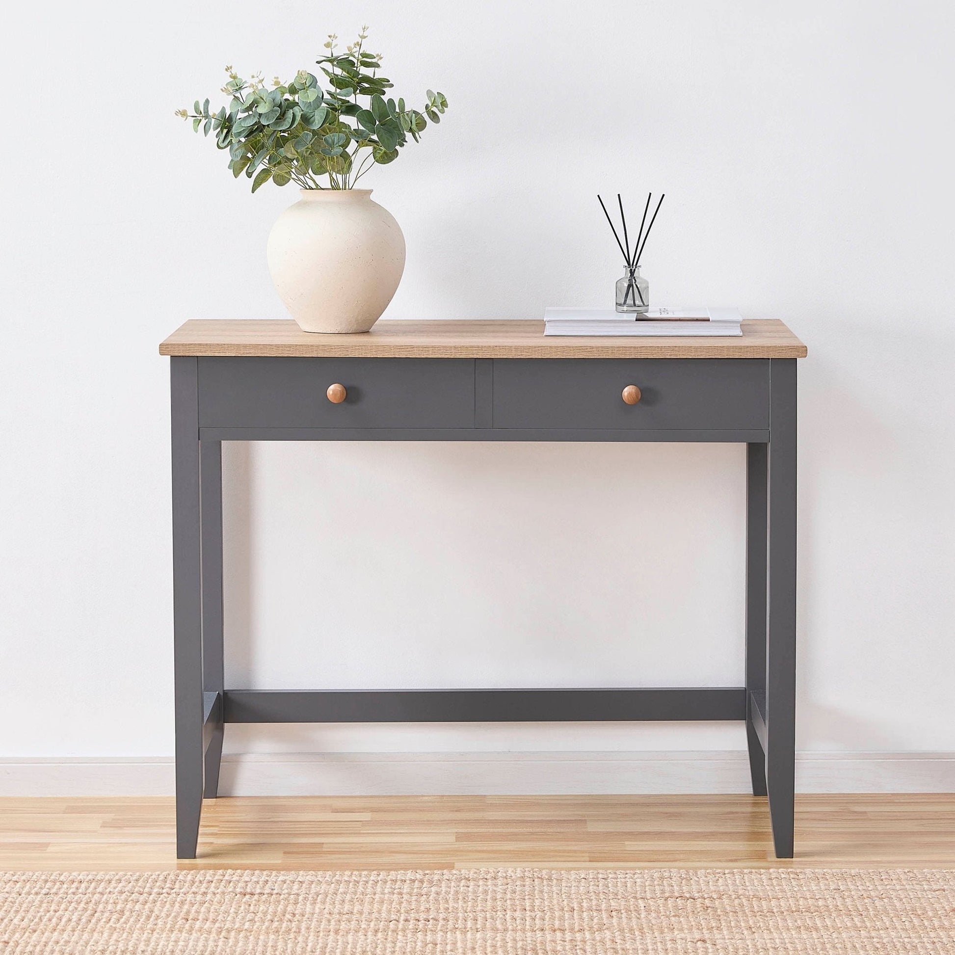 Nell Console Dressing Table - Charcoal - DUSK