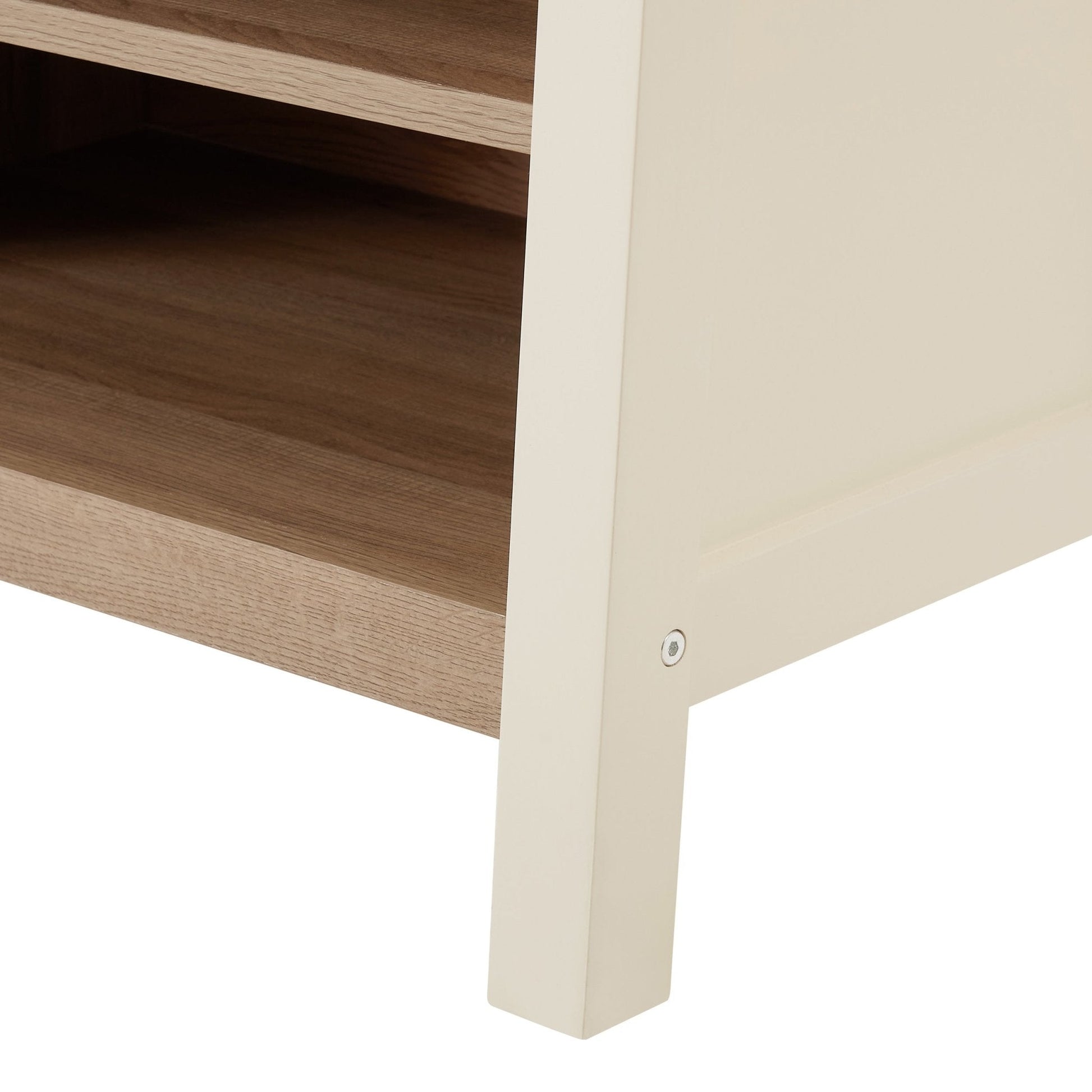 Nell Hallway Shelf with Hooks - Cream - DUSK