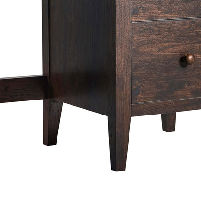 Nell Large Dressing Table with Drawers - Walnut - DUSK