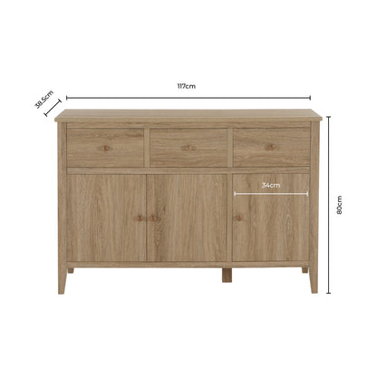 Nell Large Sideboard - Cream - DUSK