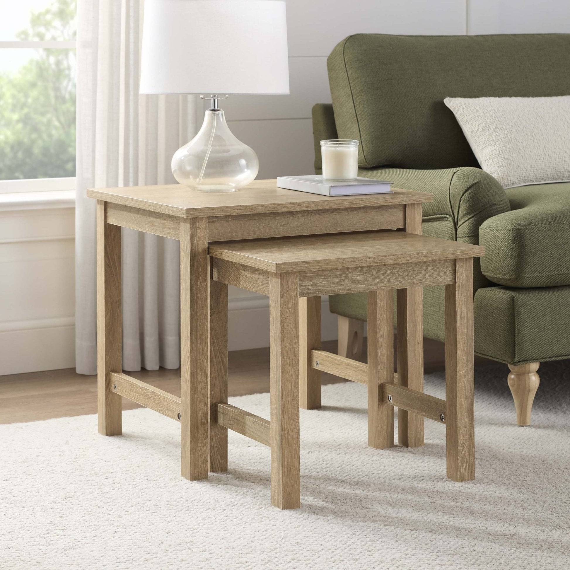 Nell Nesting Side Table - Wood - DUSK