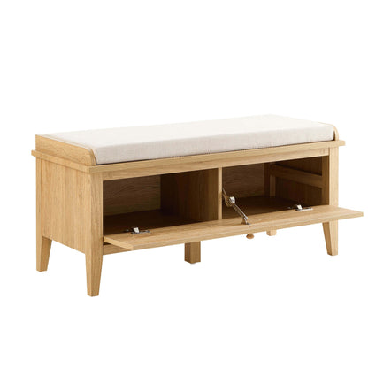 Nell Seated Storage Cabinet - Light Wood - DUSK