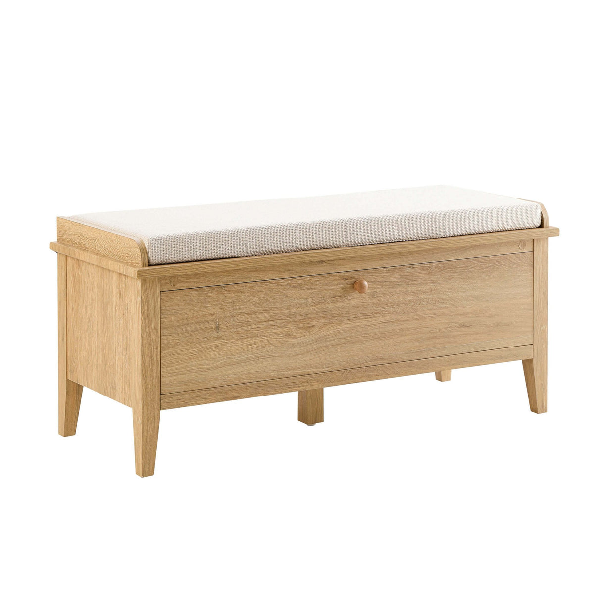 Nell Seated Storage Cabinet - Light Wood - DUSK