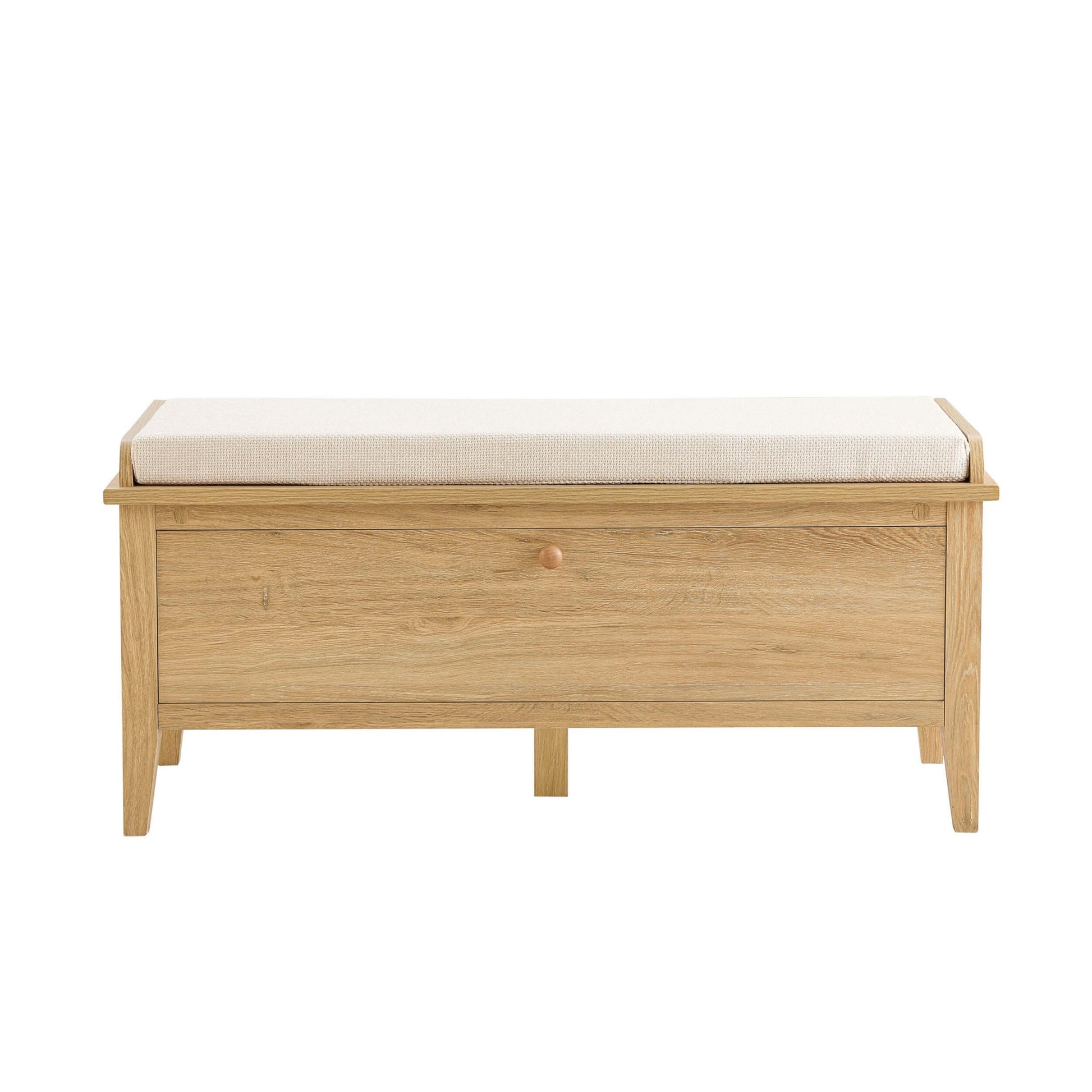 Nell Seated Storage Cabinet - Light Wood - DUSK