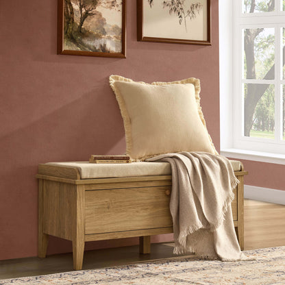 Nell Seated Storage Cabinet - Light Wood - DUSK