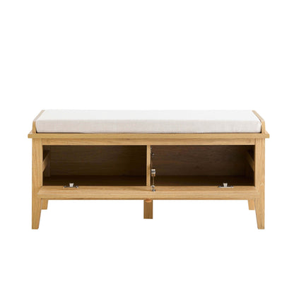 Nell Seated Storage Cabinet - Light Wood - DUSK