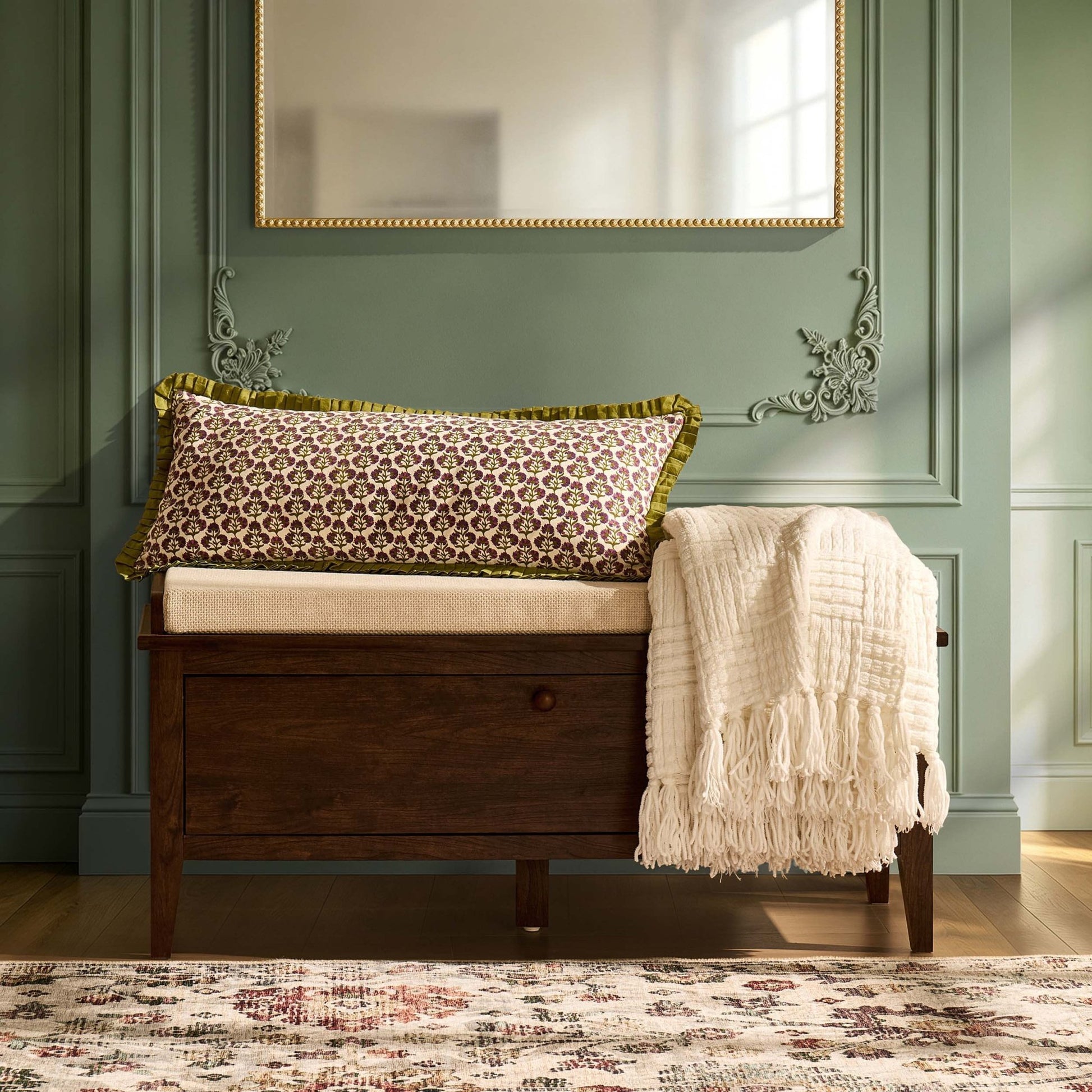Nell Seated Storage Cabinet - Walnut - DUSK