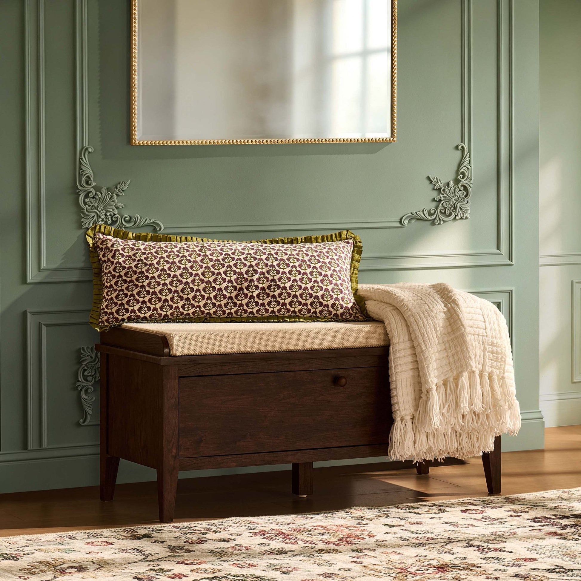 Nell Seated Storage Cabinet - Walnut - DUSK