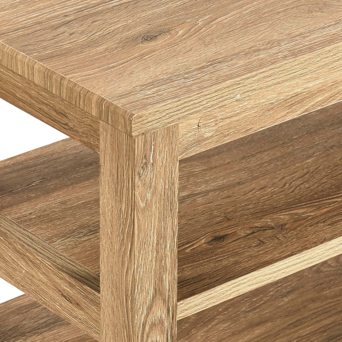 Nell Shoe Storage Bench - Light Wood - DUSK