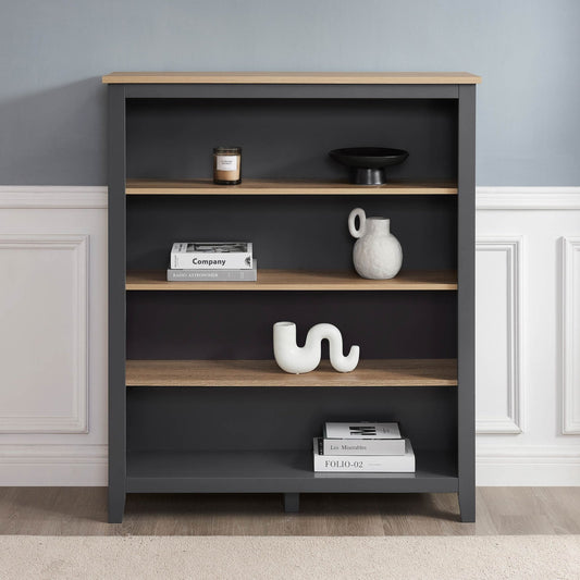 Nell Small Bookshelf - Charcoal - DUSK