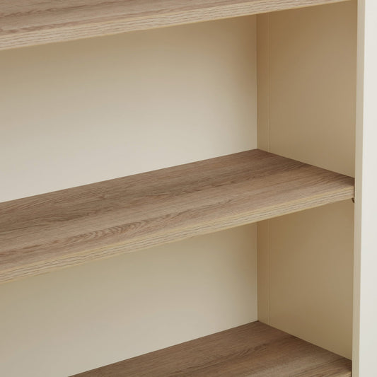 Nell Small Bookshelf - Cream - DUSK