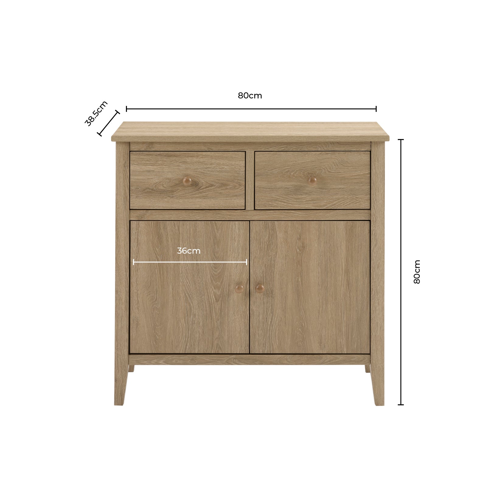 Nell Small Sideboard - Grey - DUSK