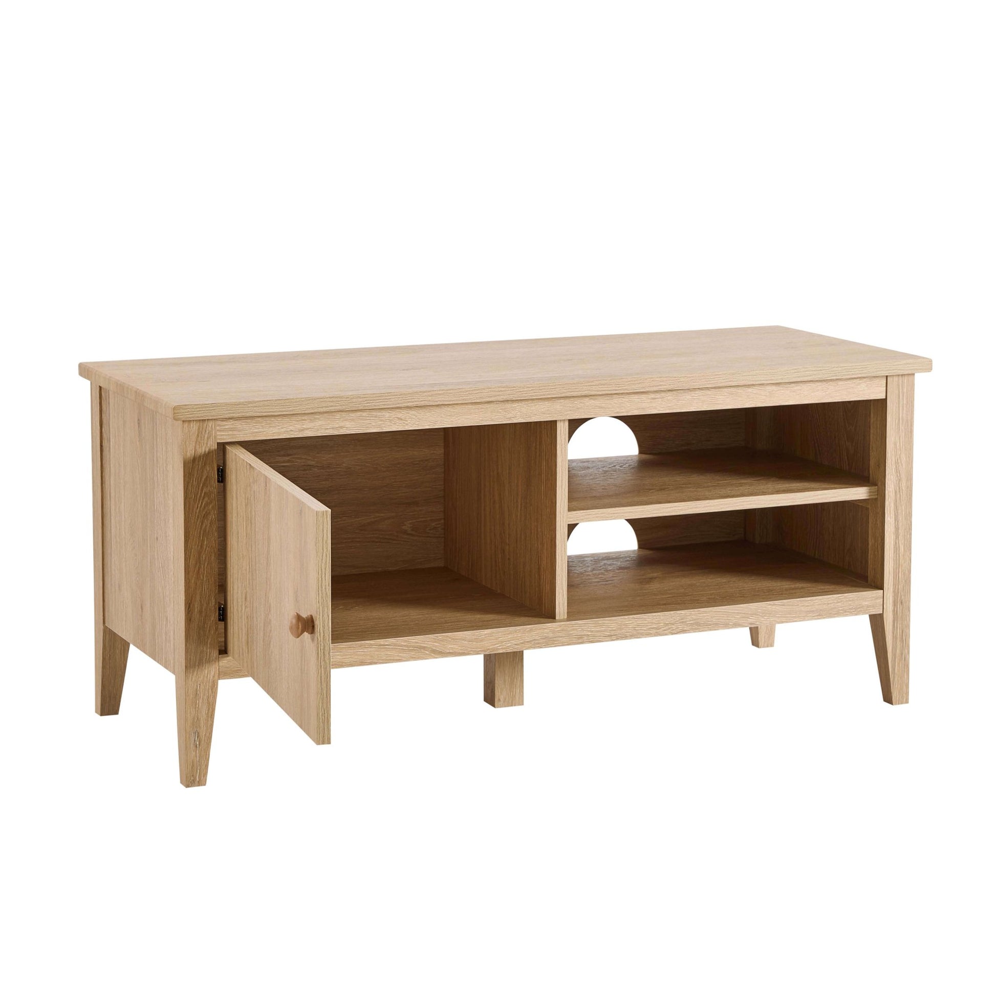Nell Space Saving TV Unit (100cm) - Light Wood - DUSK