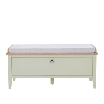 Nell Storage Cabinet With Seat - Sage Green - DUSK