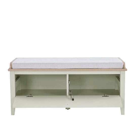 Nell Storage Cabinet With Seat - Sage Green - DUSK