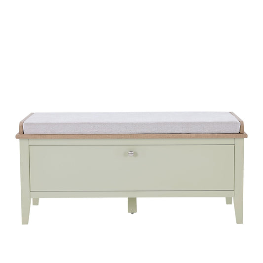 Nell Storage Cabinet With Seat - Sage Green - DUSK