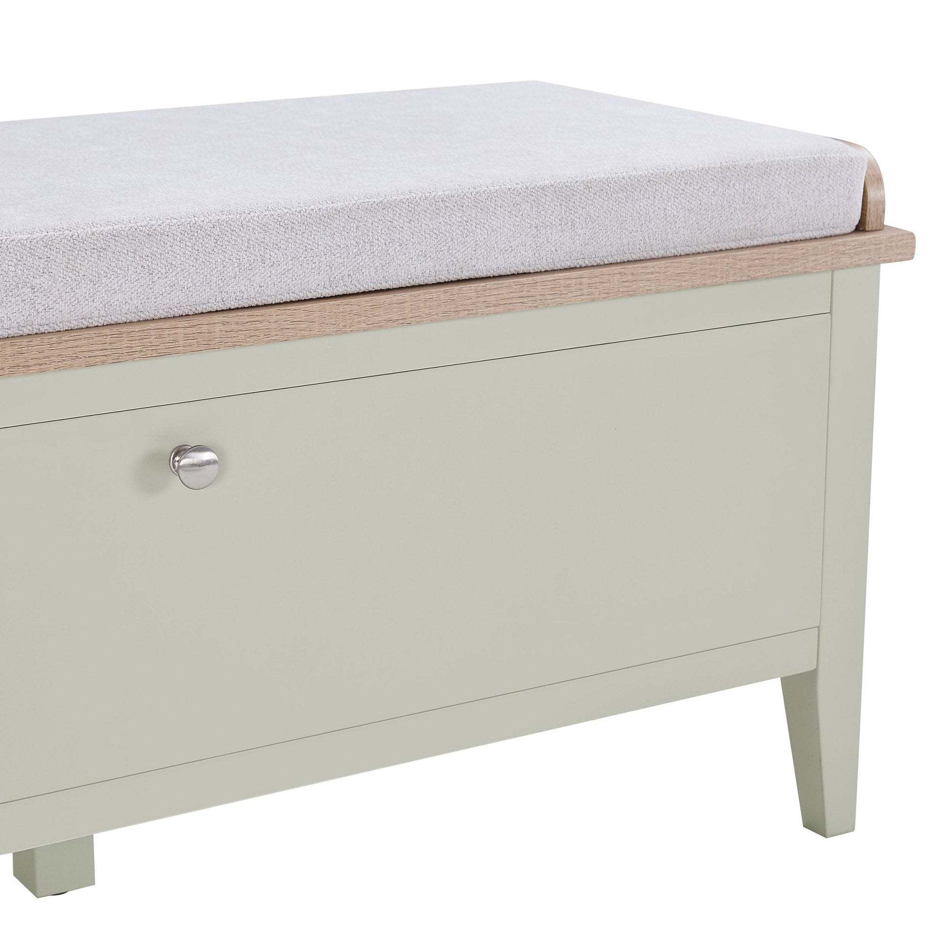 Nell Storage Cabinet With Seat - Sage Green - DUSK