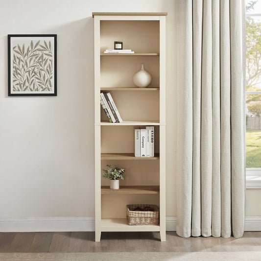 Nell Tall Bookshelf - Cream - DUSK