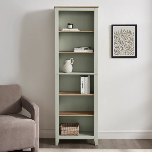 Nell Tall Bookshelf - Sage Green - DUSK