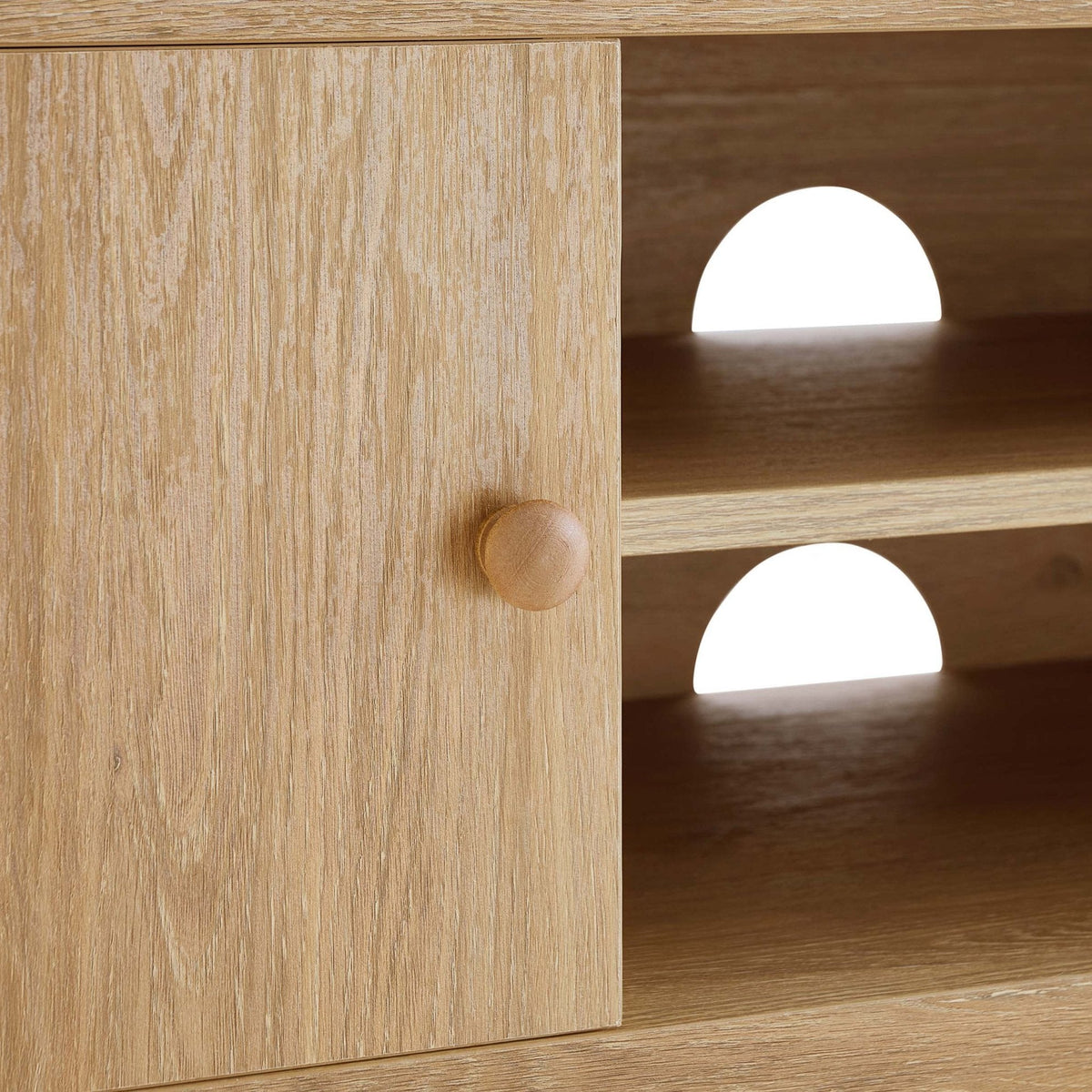 Nell Tv Unit for TVs up to 60" - Light Wood - DUSK