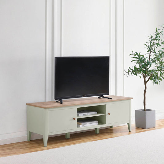 Nell TV Unit - Sage Green - DUSK