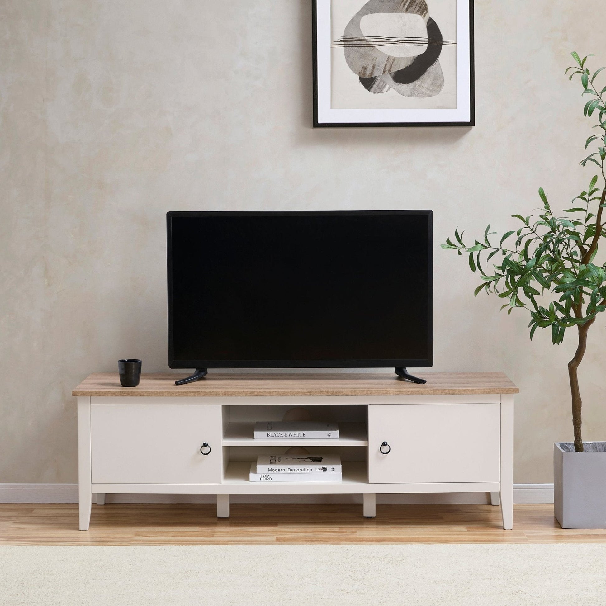 Nell TV Unit - Stone - DUSK